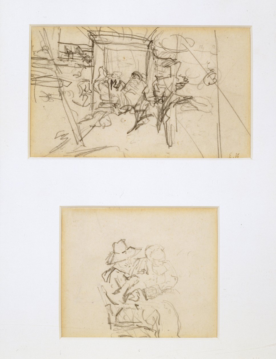 Dois Estudos para a Tenda de Edouard Vuillard