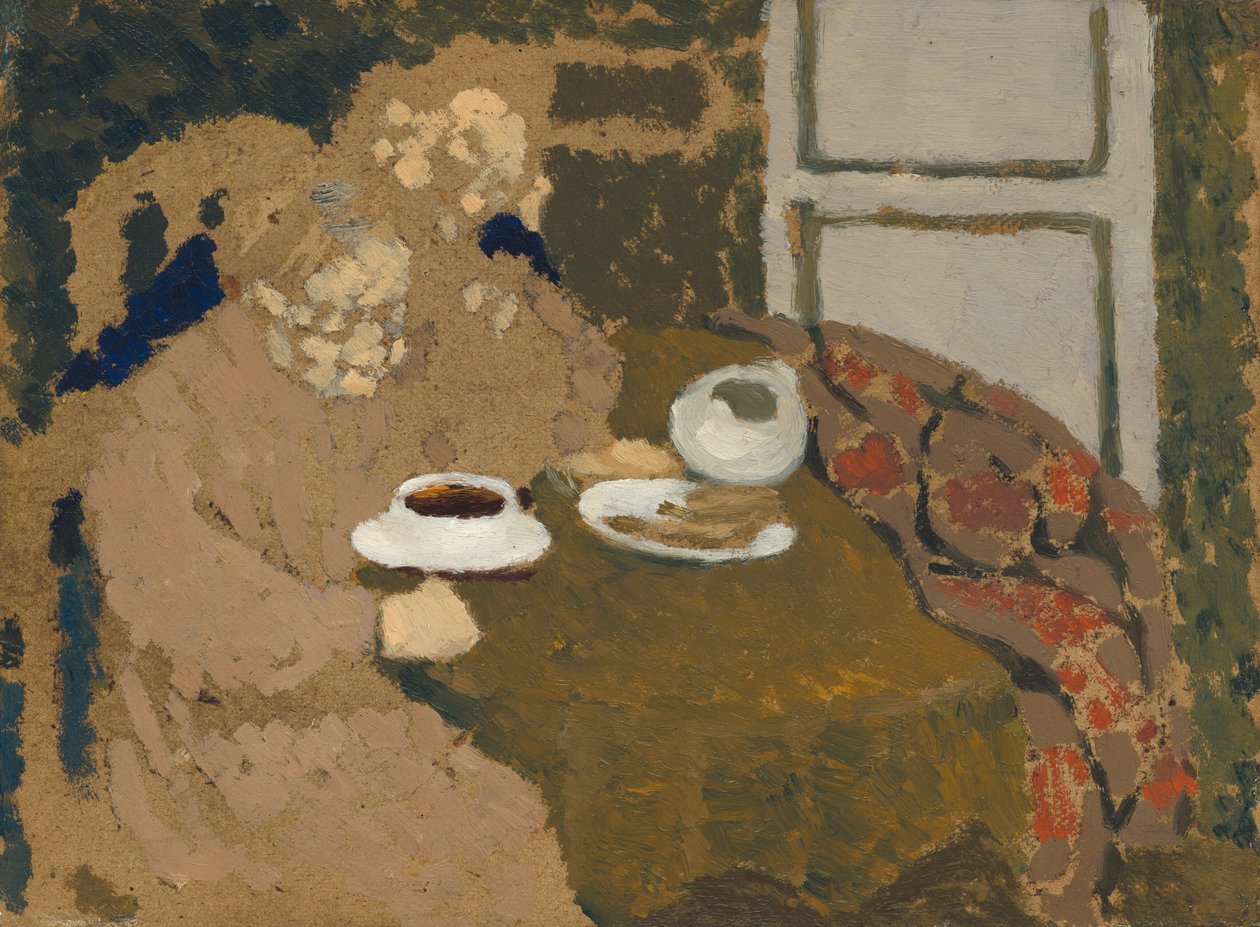 Duas mulheres tomando café de Edouard Vuillard
