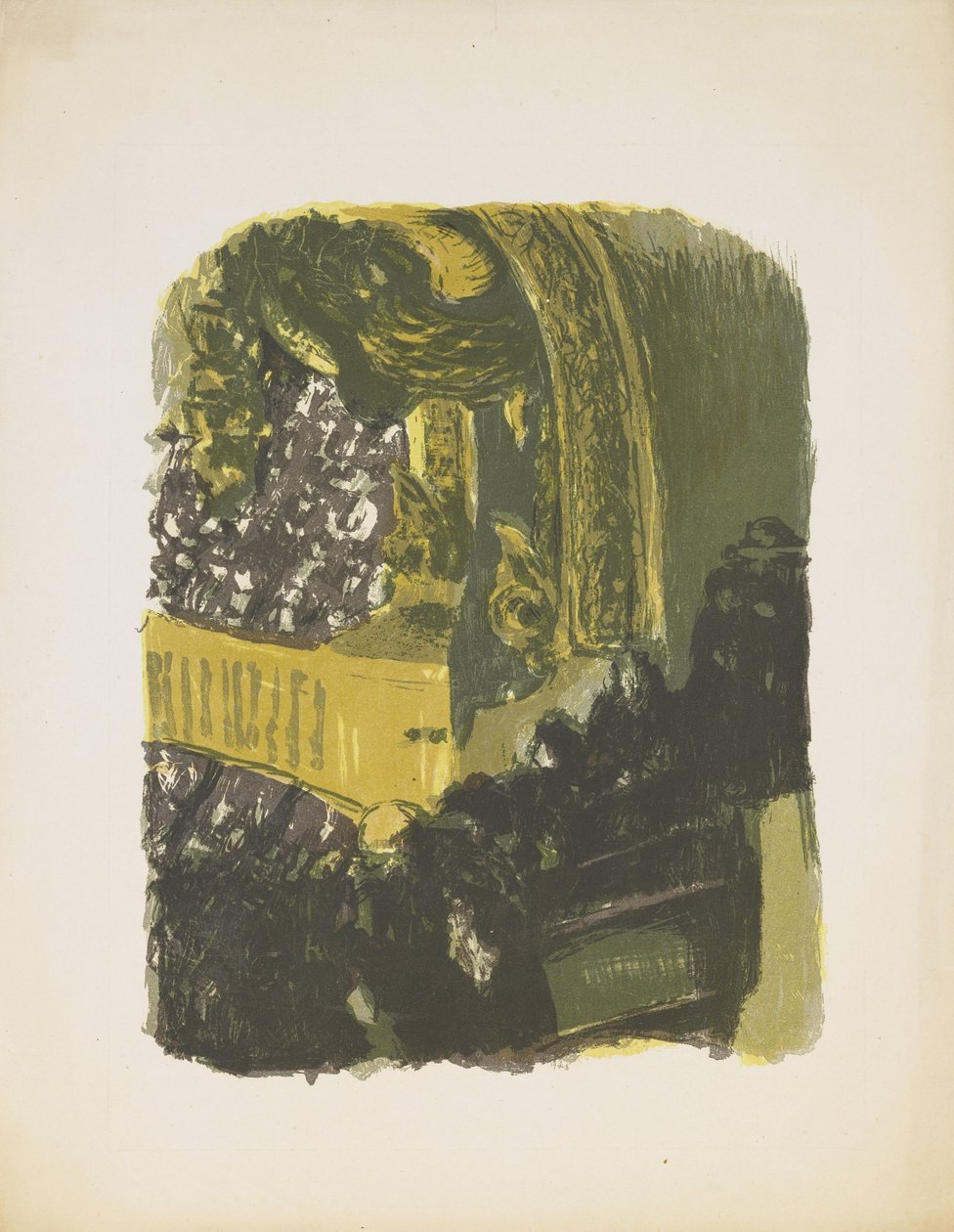 Une Galerie Au Gymnase (litografia a cores) de Edouard Vuillard