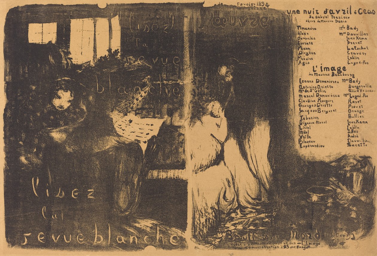 Uma noite de abril no Ceos; A imagem de Edouard Vuillard