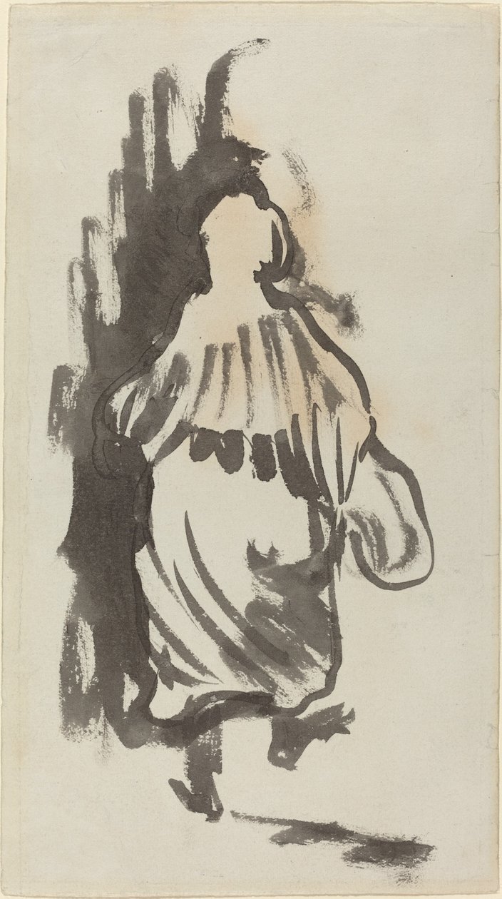 Figura ambulante vista por trás de Edouard Vuillard