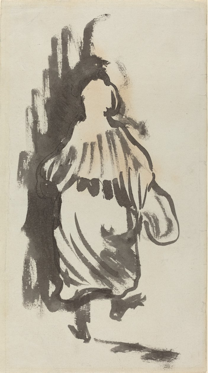 Figura ambulante vista por trás, c. 1894. de Edouard Vuillard