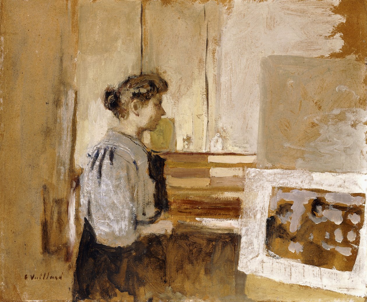 Mulher em um estúdio, c.1915 de Edouard Vuillard