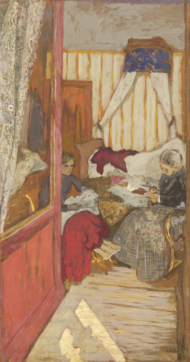Costura feminina de Edouard Vuillard