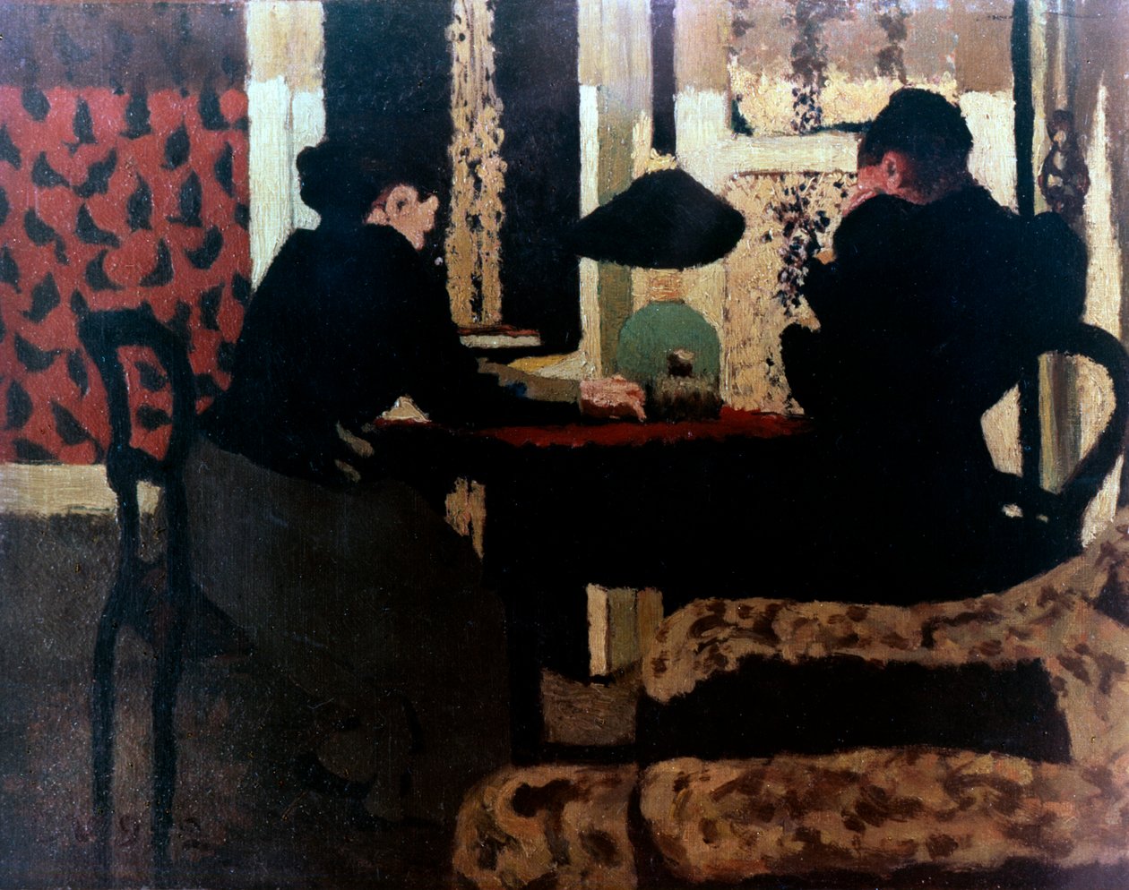 Mulheres por Lamplight, 1892 de Edouard Vuillard