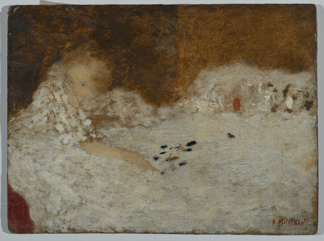 Jovem mulher na cama, 1894 de Edouard Vuillard