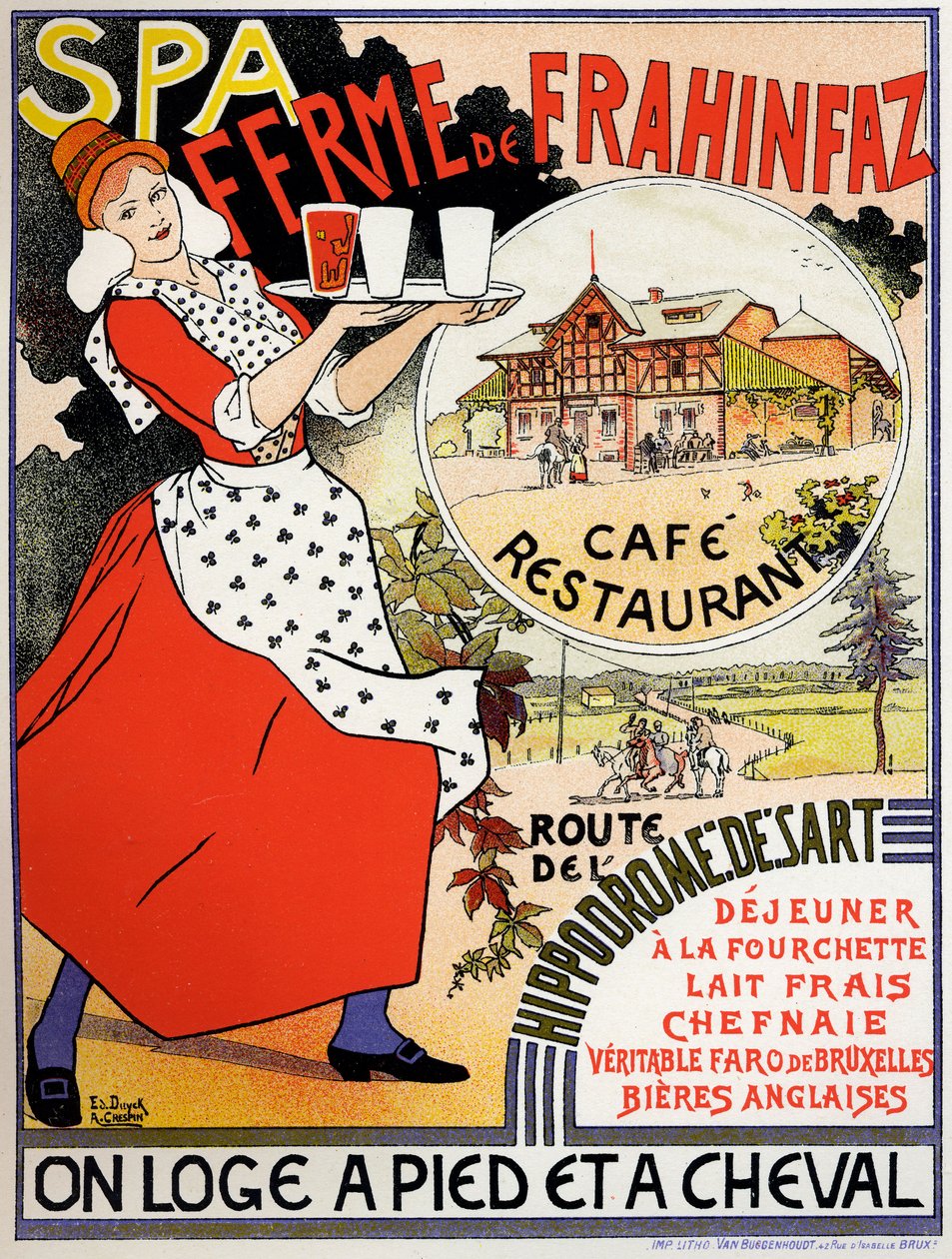 Anúncio agrícola do Café Frahinfaz, c. 1890 (cartaz) de Edouard and Crespin Adolphe (1859 1944) Duyck
