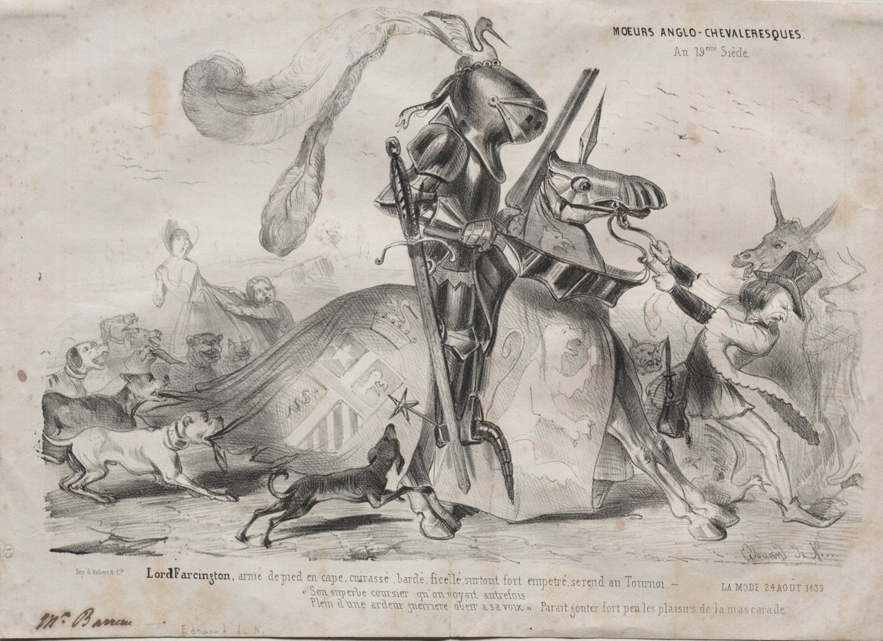 costumes anglo-cavalheirescos de Edouard de N___
