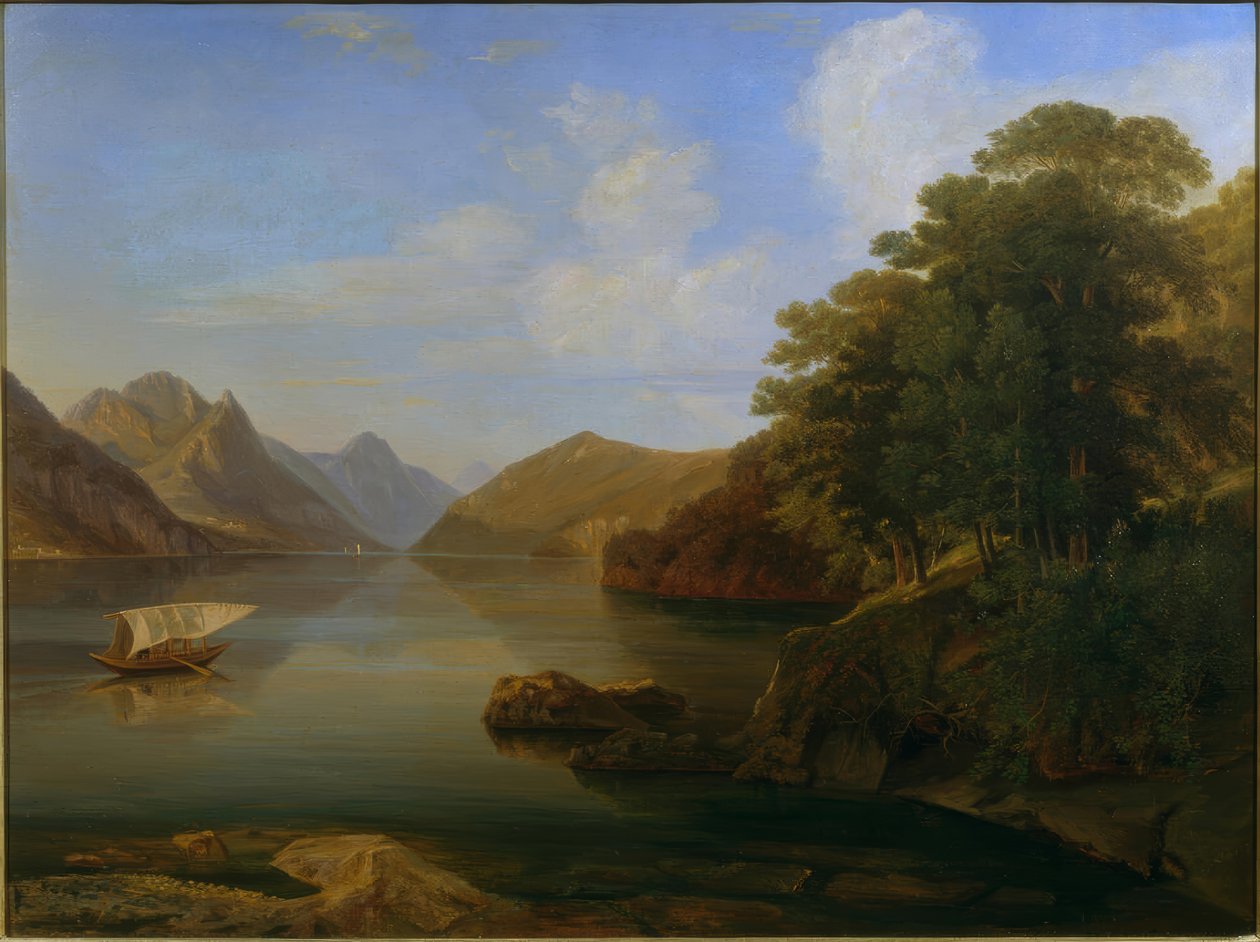 Luganersee von Édouard de Pourtalès-Pury