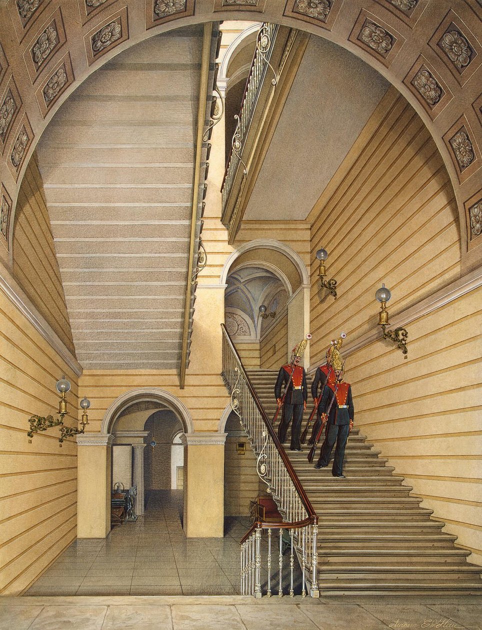 Interiores, de, a, inverno, palácio de Eduard Hau