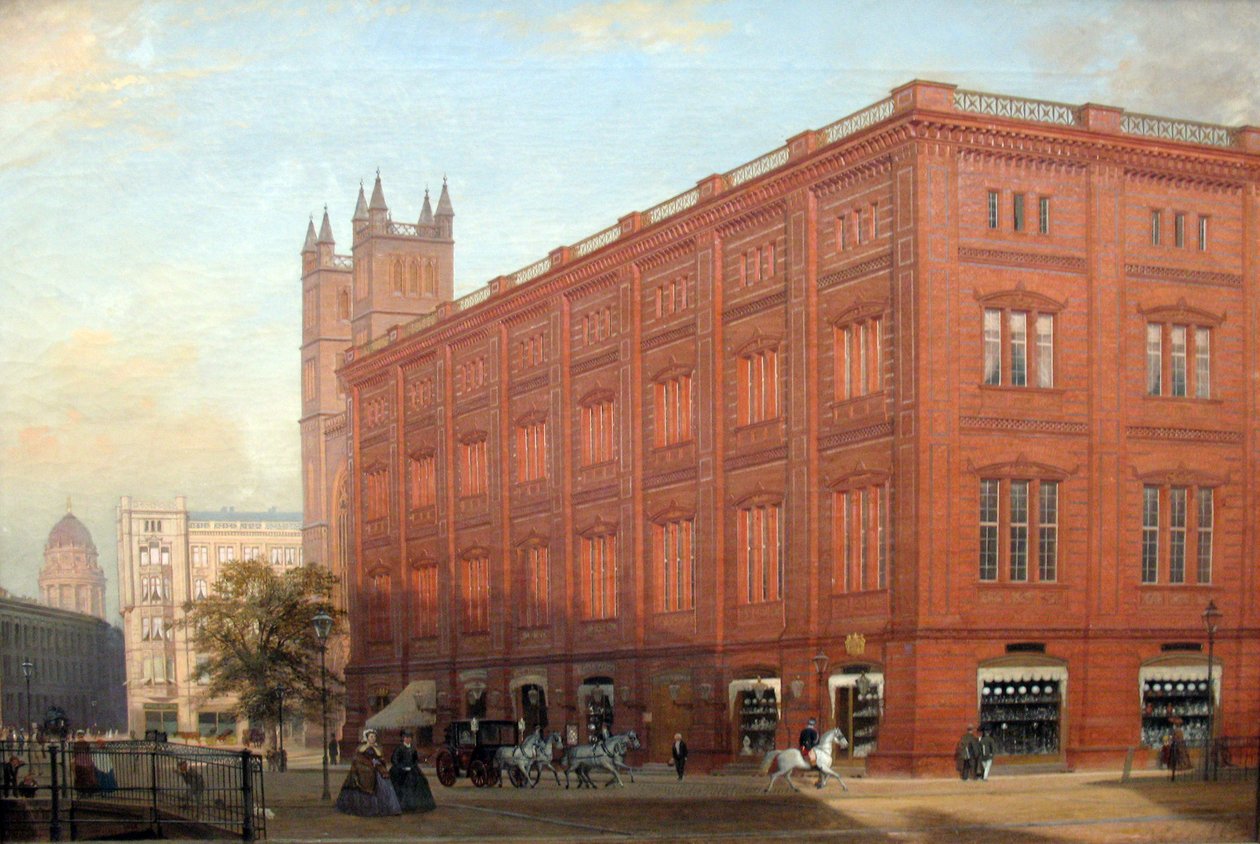 A Bauakademie em Berlim de Eduard Gaertner