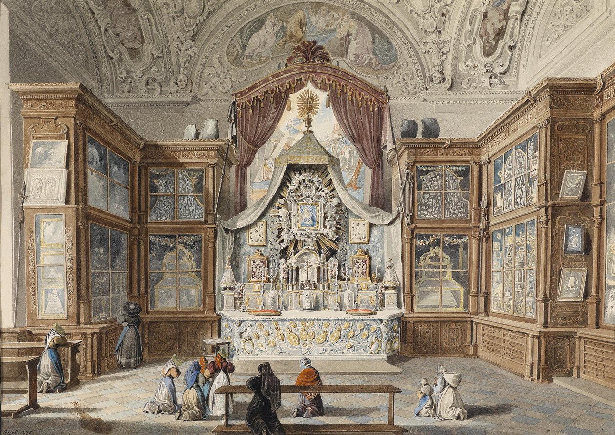 O tesouro em Mariazell em 1835 de Eduard Gurk