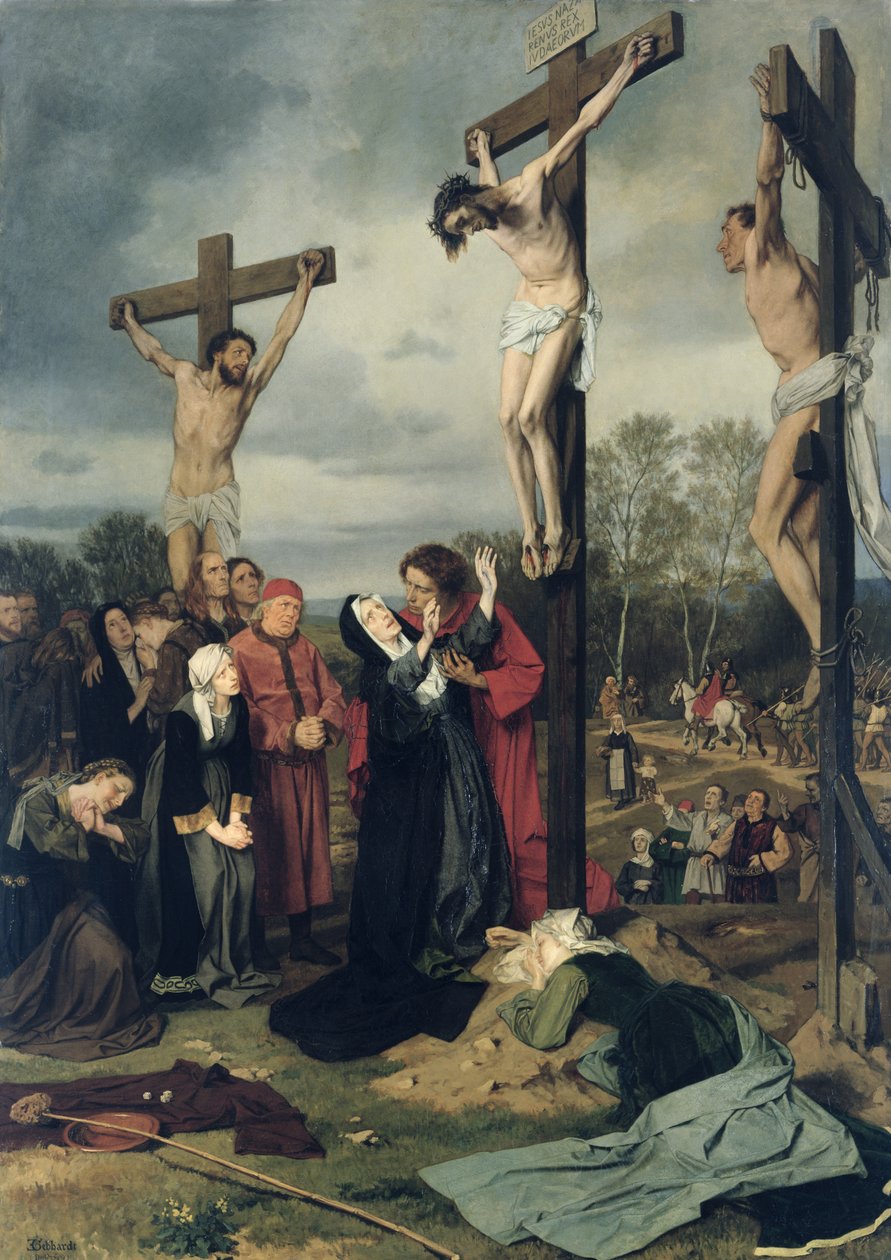 Crucificação, 1873 de Eduard Karl Franz von Gebhardt