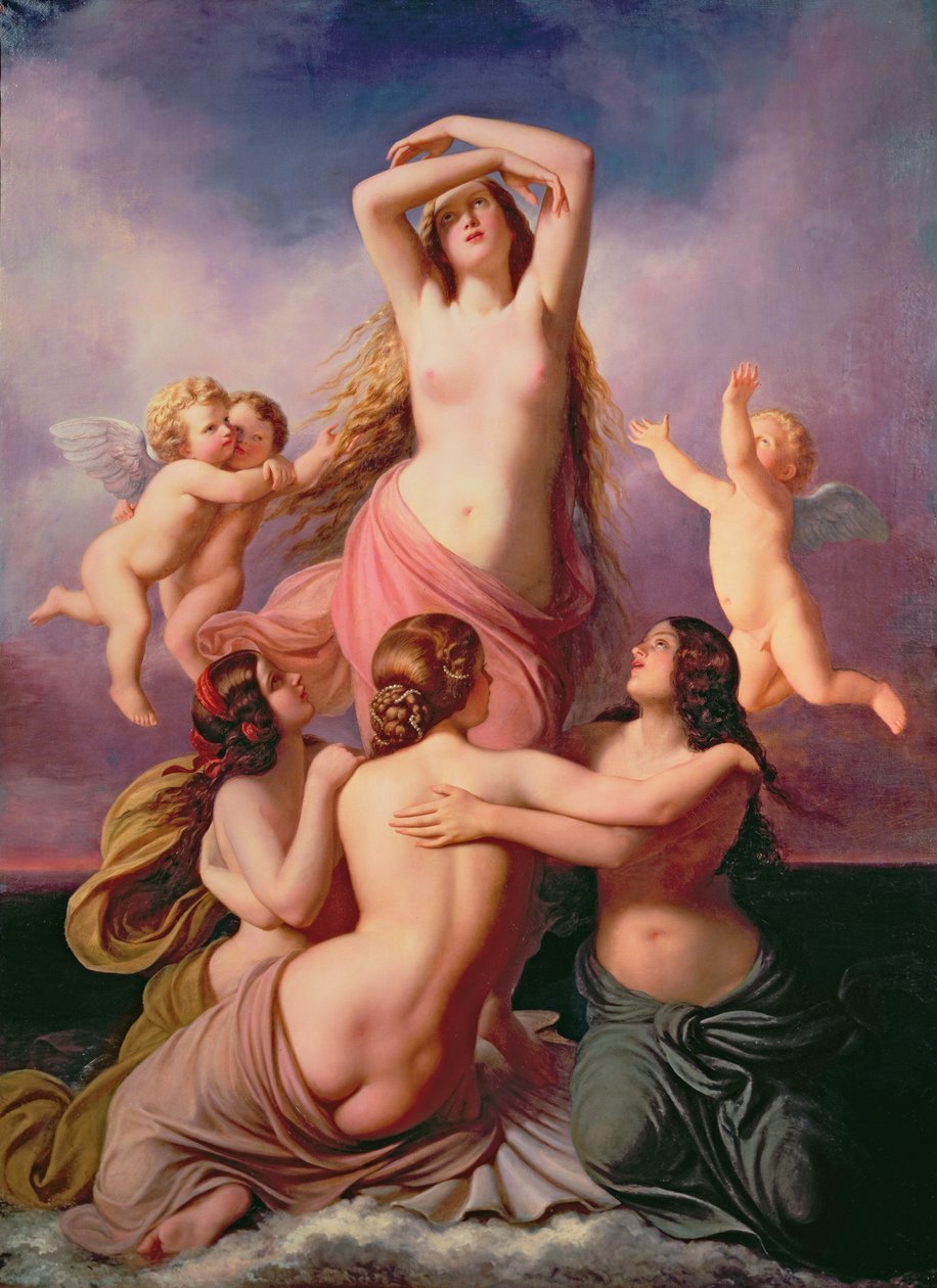 O nascimento de Vênus, 1846 de Eduard Steinbruck