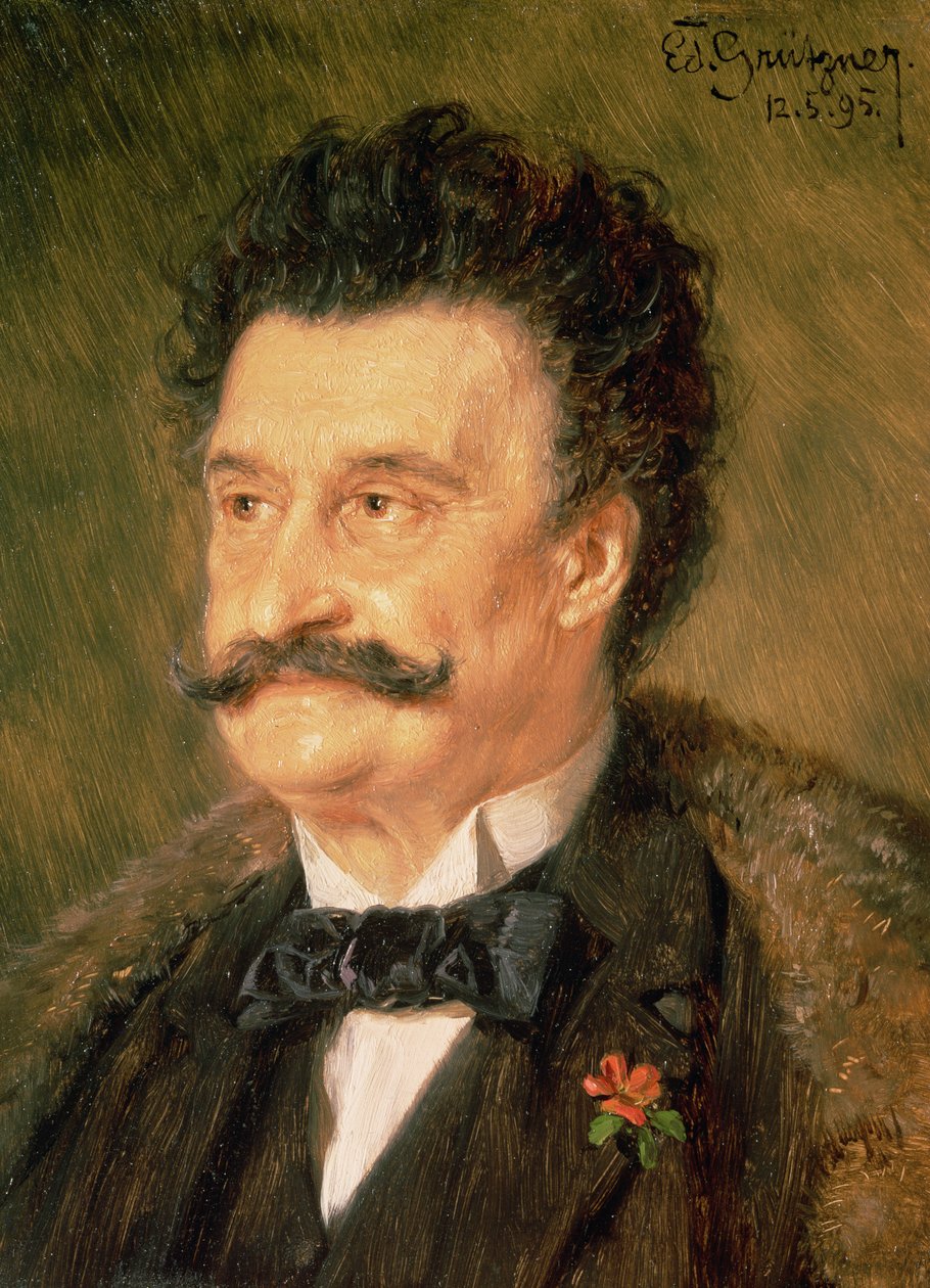 Johann Strauss, o Jovem, 1895 de Eduard von Grutzner