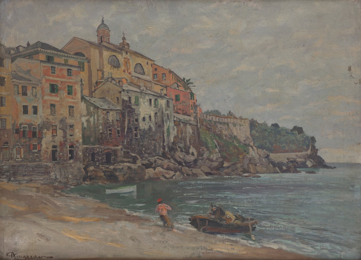Cidade italiana junto ao mar de Eduard Ameseder