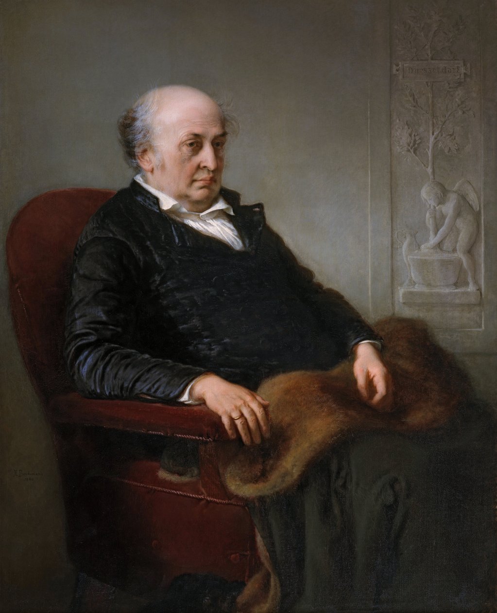 Alemão: Der Maler Wilhelm von Schadow O pintor O pintor Wilhelm von Schadow de Eduard Bendemann