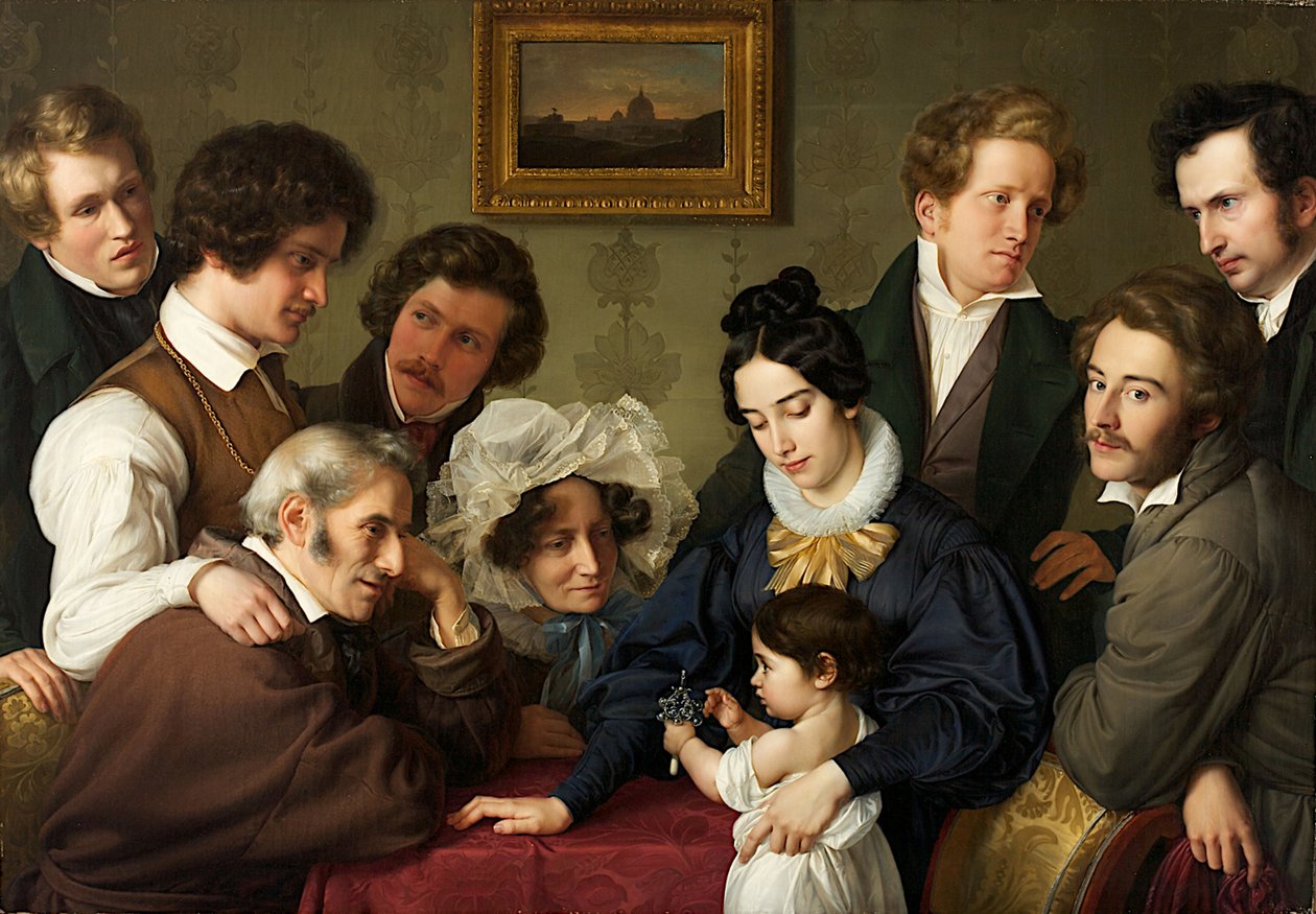 O Círculo Schadow. A família Bendemann e seus amigos de Eduard Bendemann