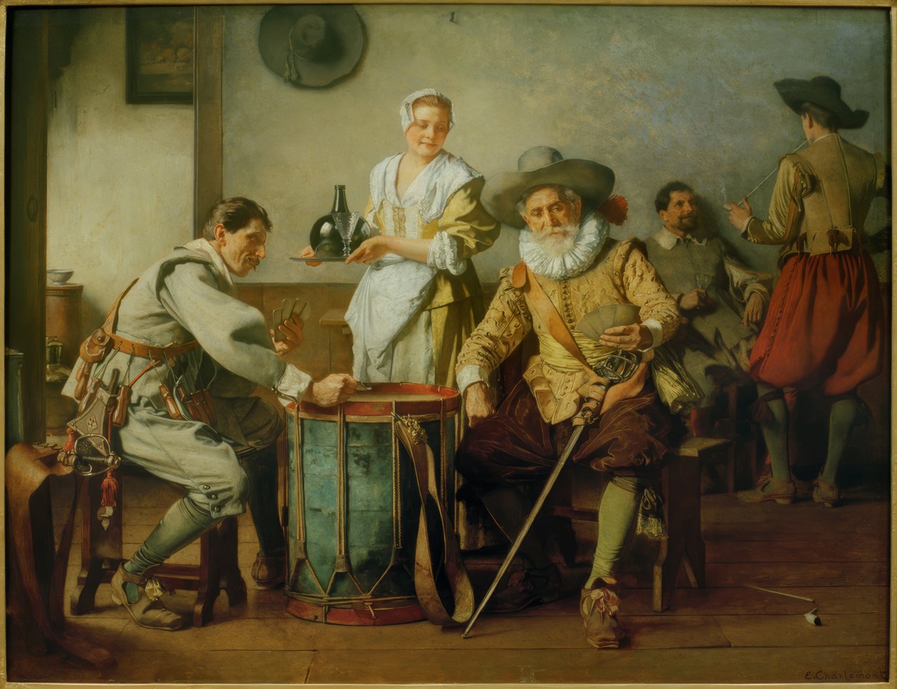 jogador de cartas de Eduard Charlemont