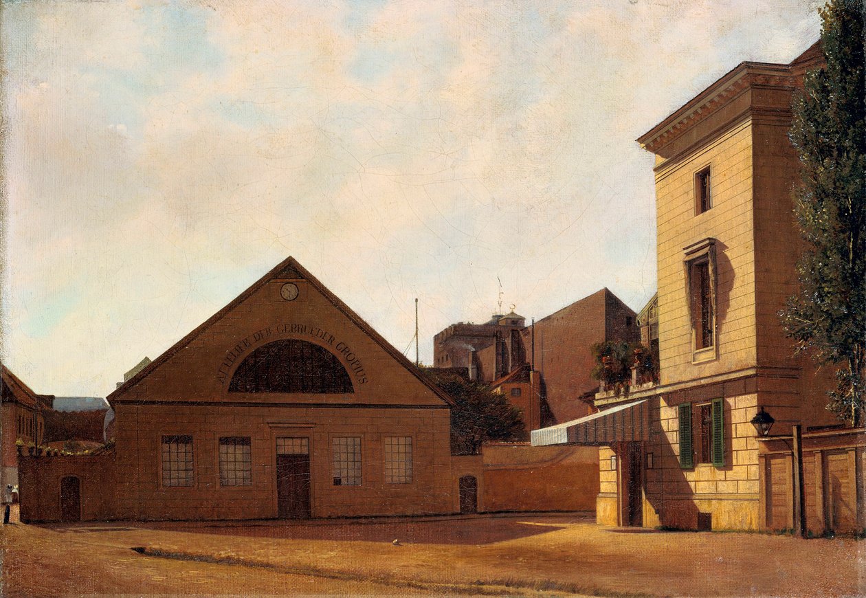 O atelier dos irmãos Gropius de Eduard Gaertner