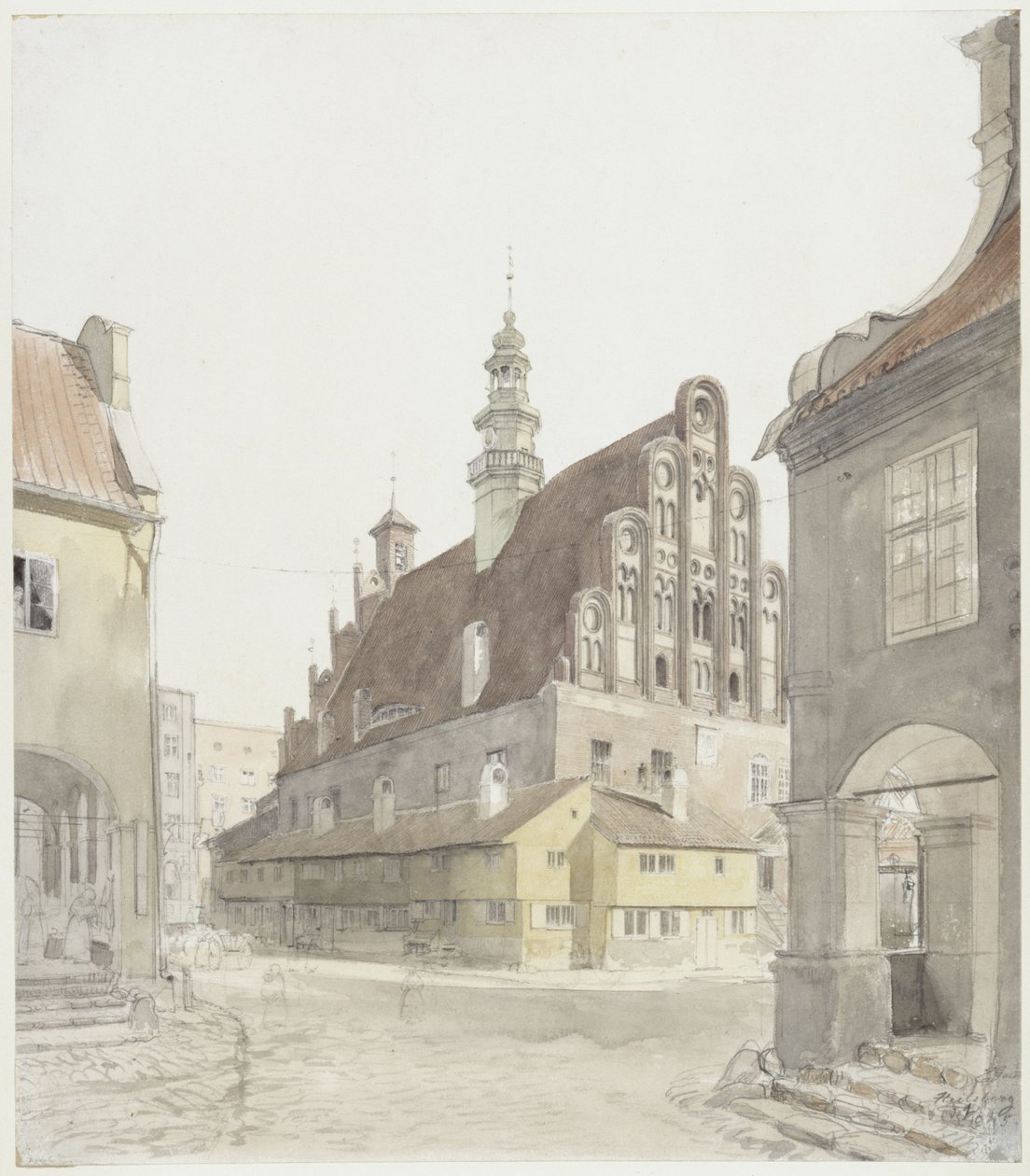 A câmara municipal de Heilsberg de Eduard Gaertner