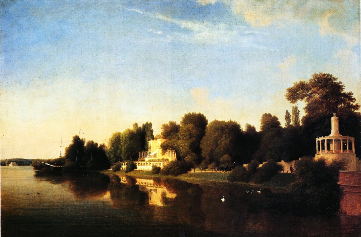 A margem do Parque Glienicker de Eduard Gaertner