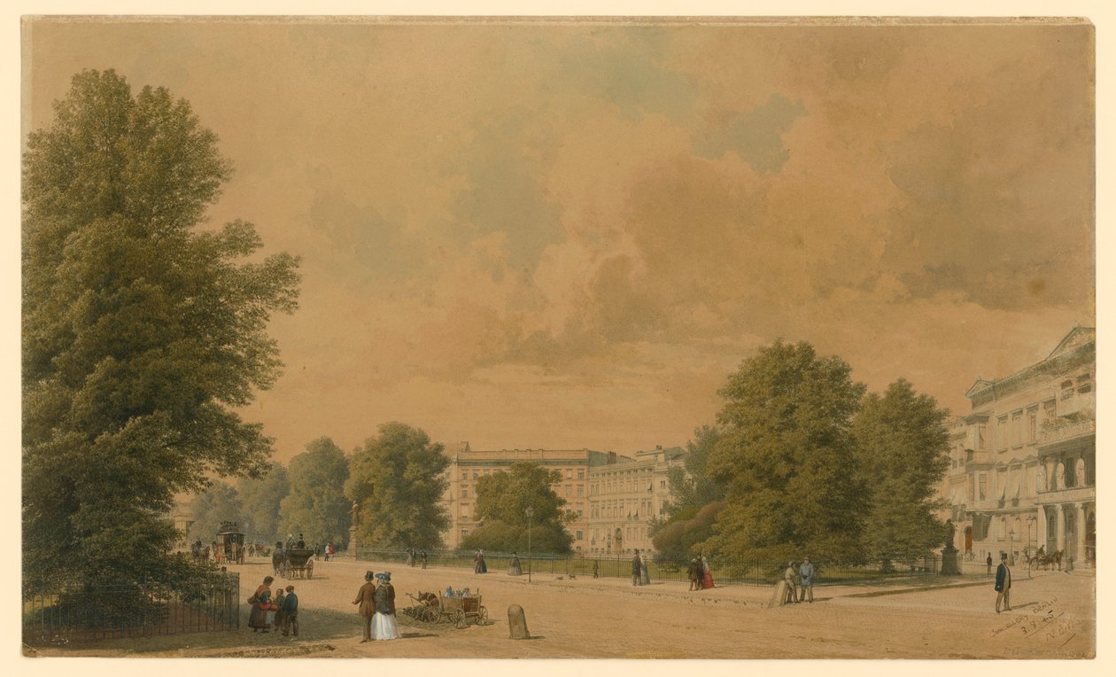 A Leipziger Platz em Berlim de Eduard Gaertner