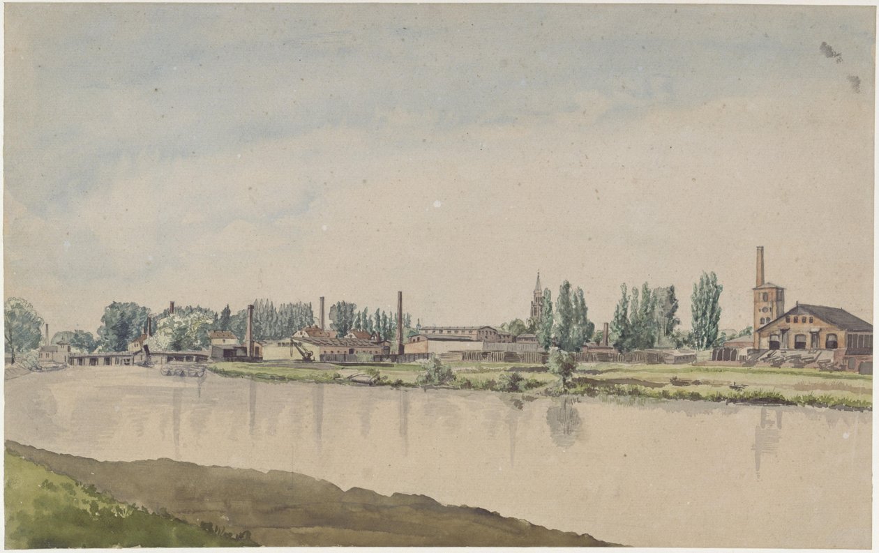 As fábricas Borsig em Moabit de Eduard Gaertner