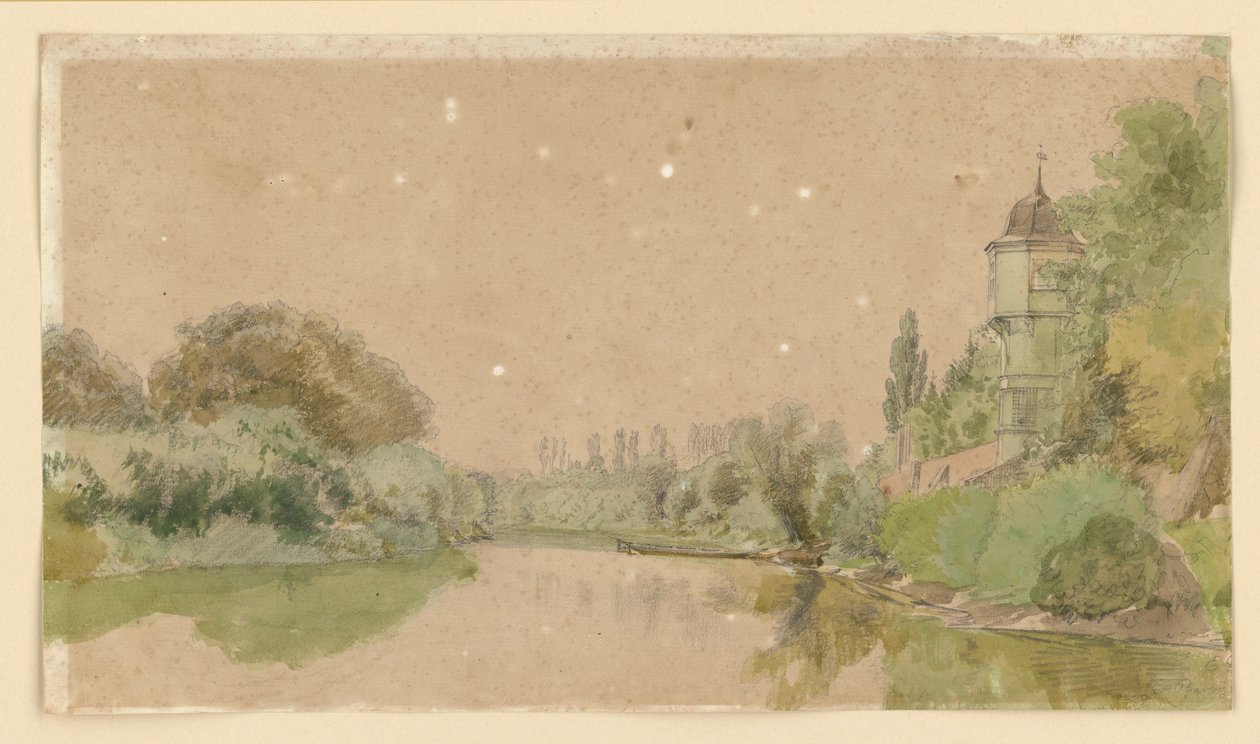 O Elba junto a Barby de Eduard Gaertner