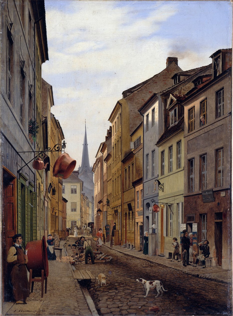 Rua Parochialstraße de Eduard Gaertner