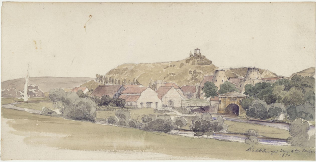 Colinas calcárias na Marca, perto de Rüdersdorf de Eduard Gaertner