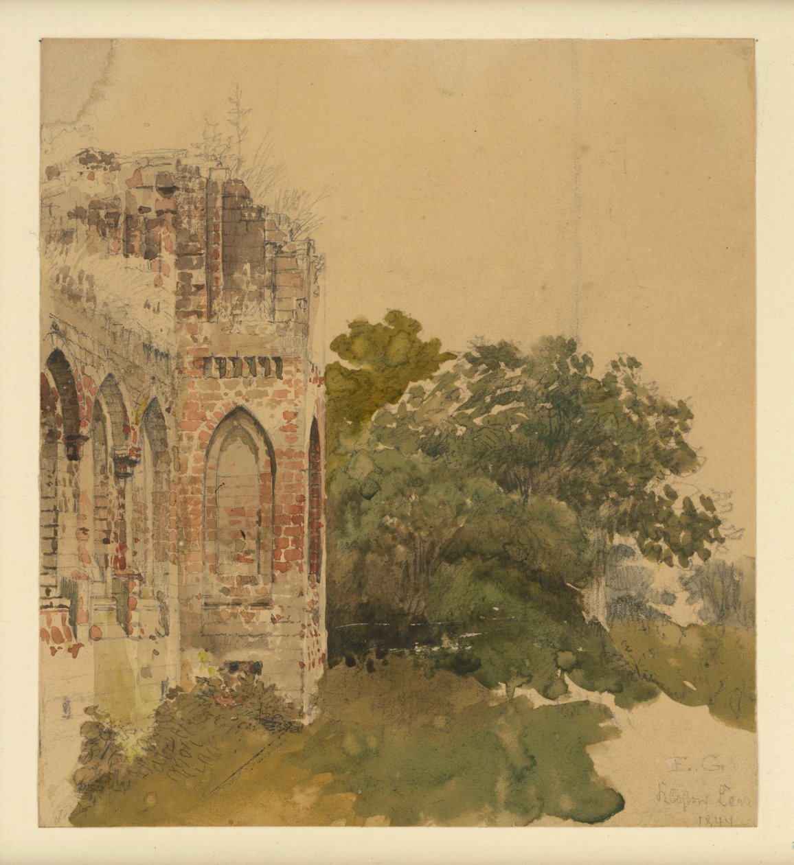 Mosteiro de Lehnin de Eduard Gaertner