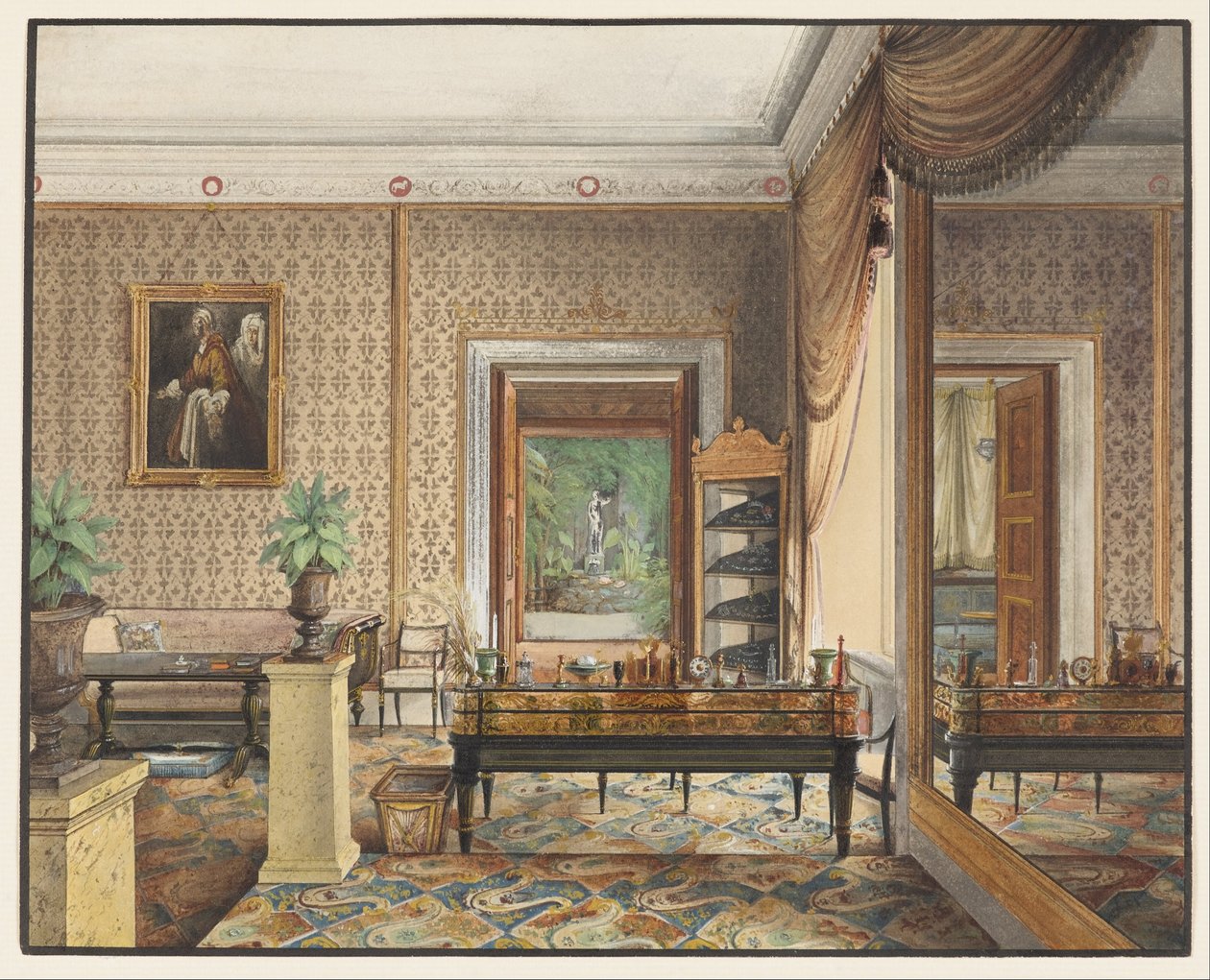 O estudo do Príncipe Carlos da Prússia de Eduard Gaertner