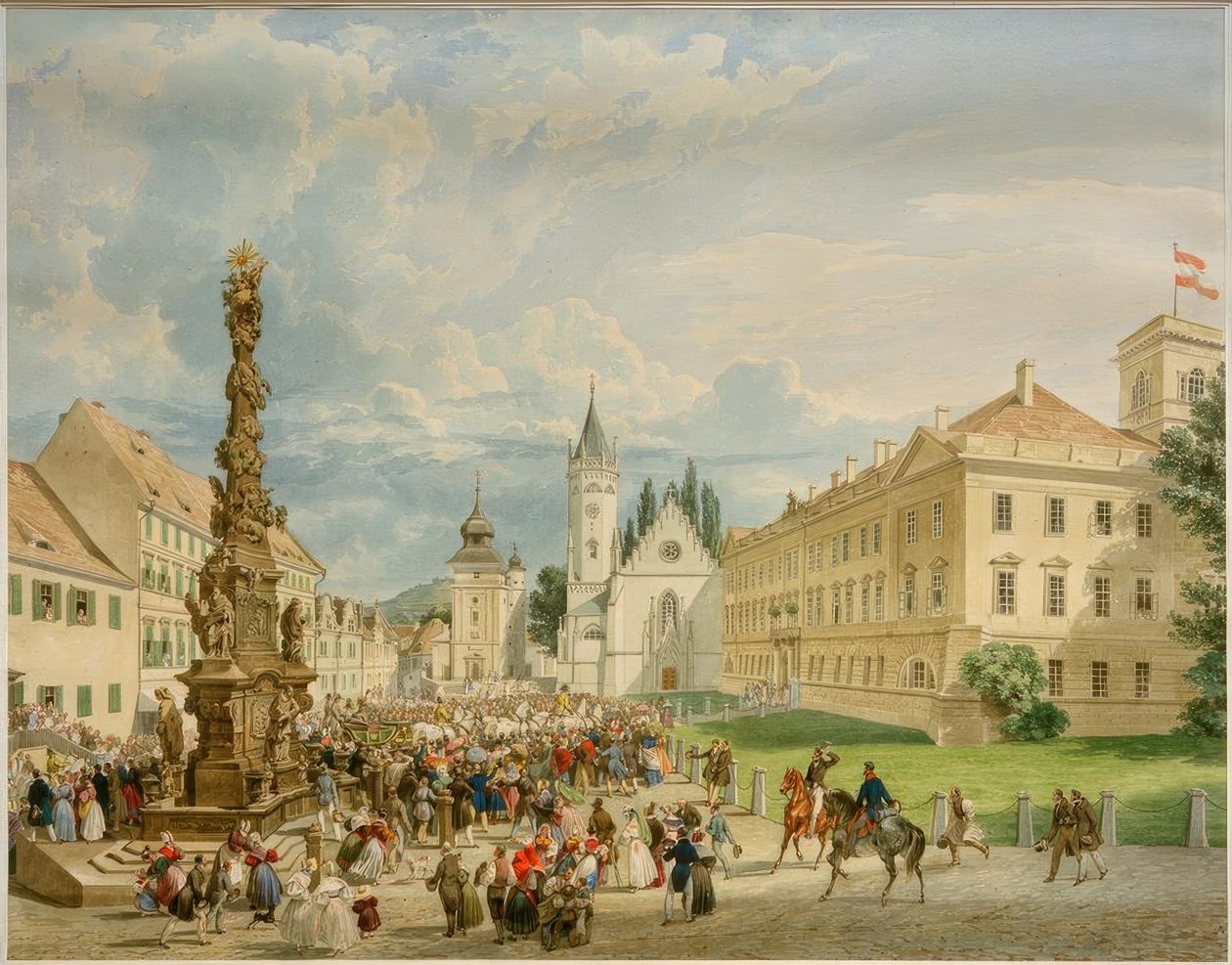 Europa - Política da Aliança - Reunião Monárquica em Teplice - Teplice, setembro de 1835 (reunião do imperador Ferdinand I de Eduard Gurk