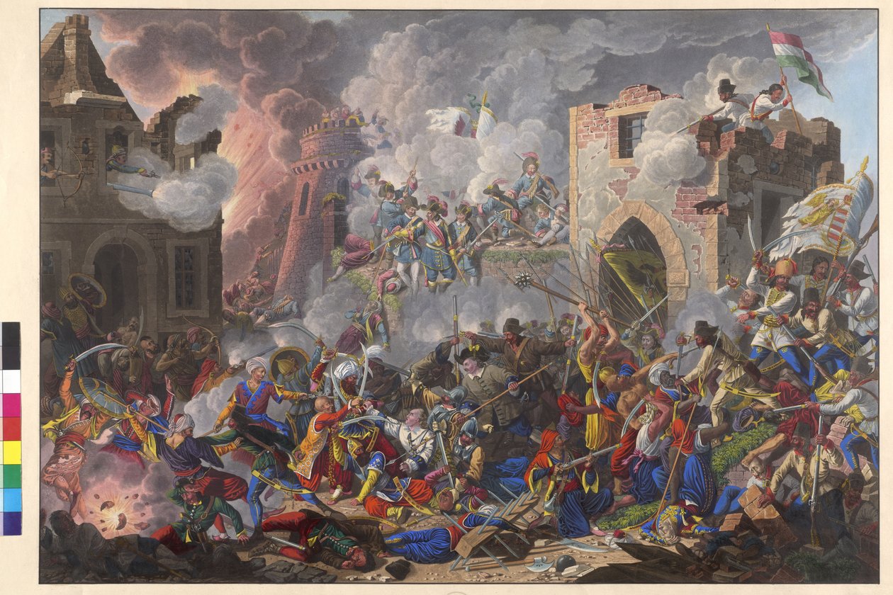 A reconquista vitoriosa de Buda em 2 de setembro de 1686 pela Hungria de Eduard Gurk