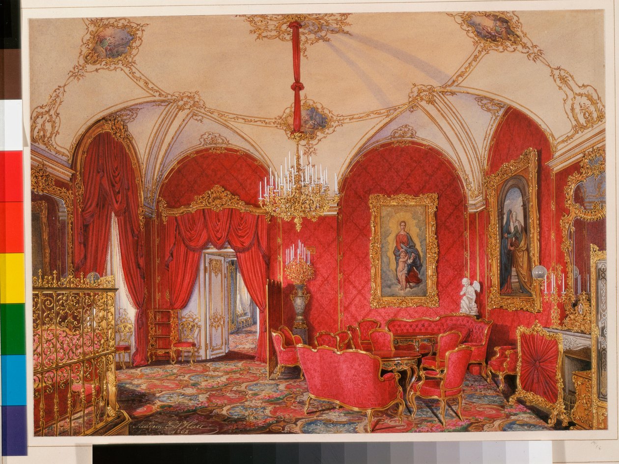 Interiores do Palácio de Inverno (Palais d
