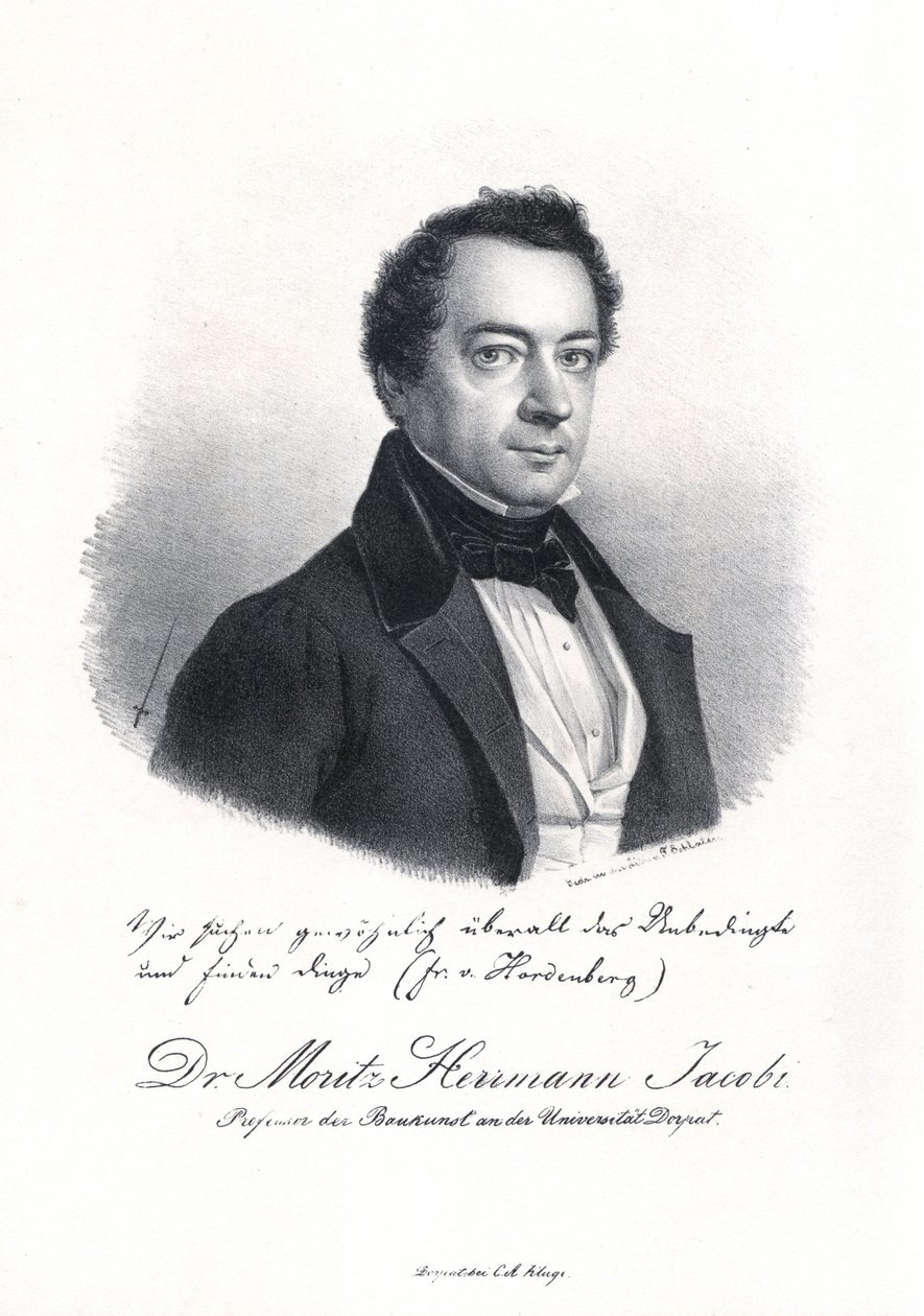 Retrato de Moritz Hermann von Jacobi 1801-1874, 1837. de Eduard Hau