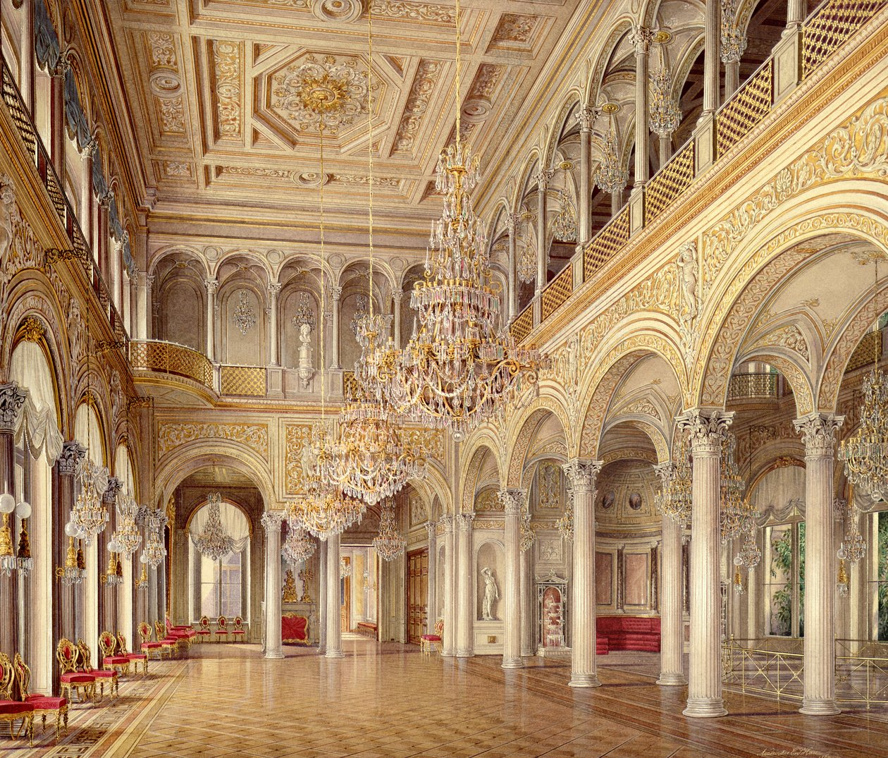 O Pavilhão Municipal, O Pequeno Hermitage, 1864 de Eduard Hau