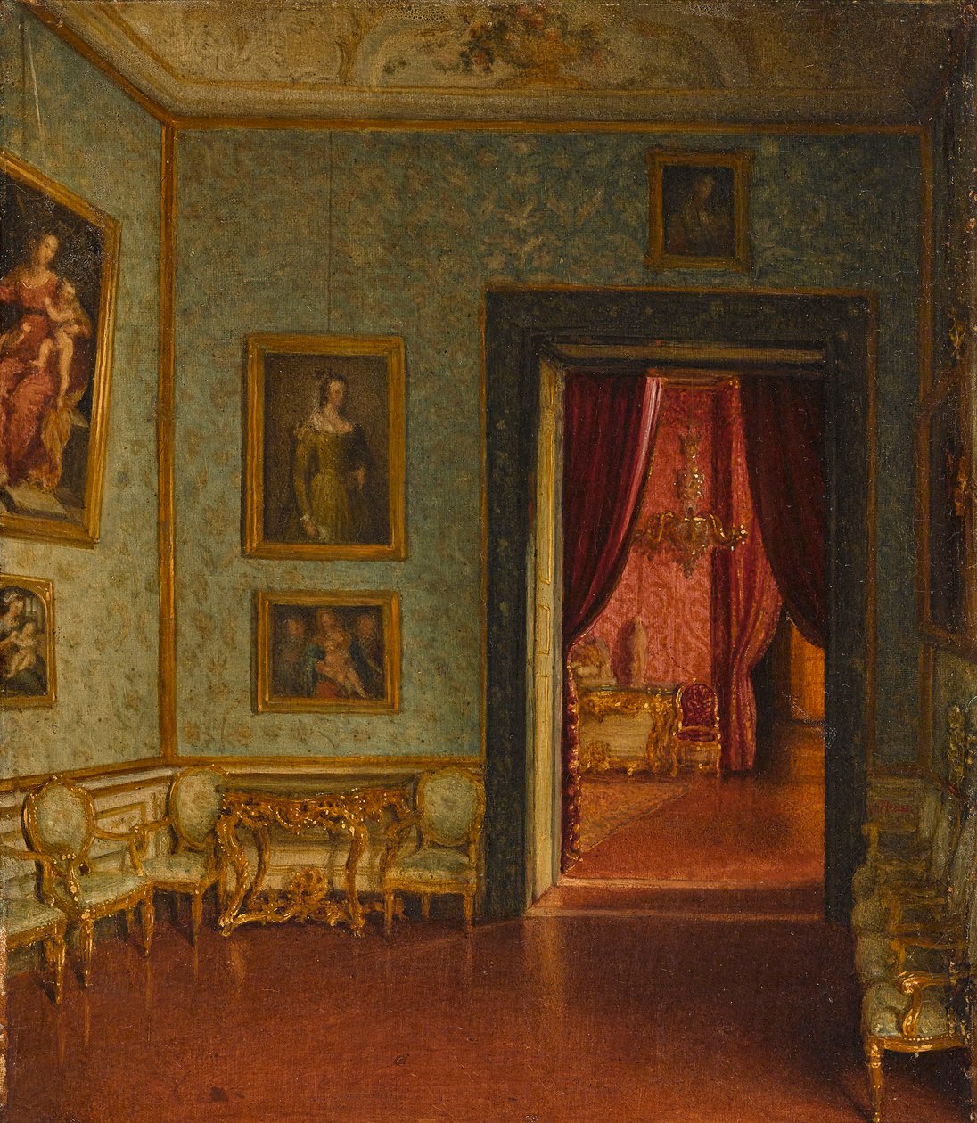 Palácio Colonna. Vista para a Sala do Trono. de Eduard Heuss