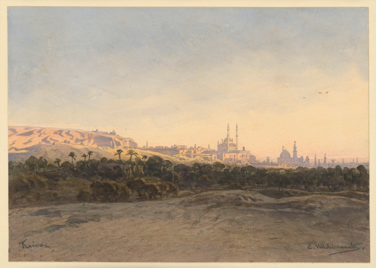 Vista do Cairo de Eduard Hildebrandt