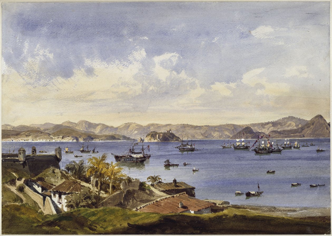 Baía do Rio de Janeiro de Eduard Hildebrandt