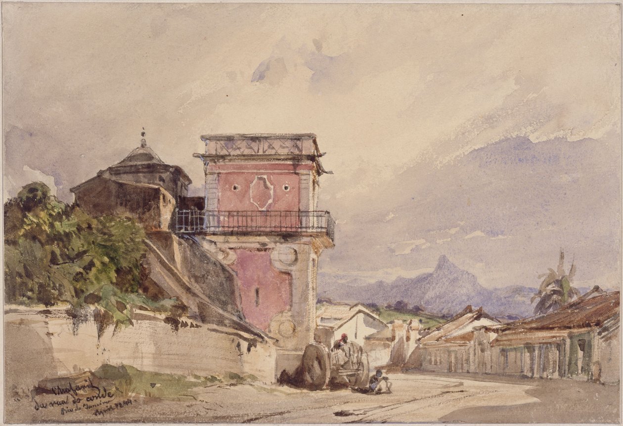 Chafariz da rua do conde. Rio de Janeiro de Eduard Hildebrandt