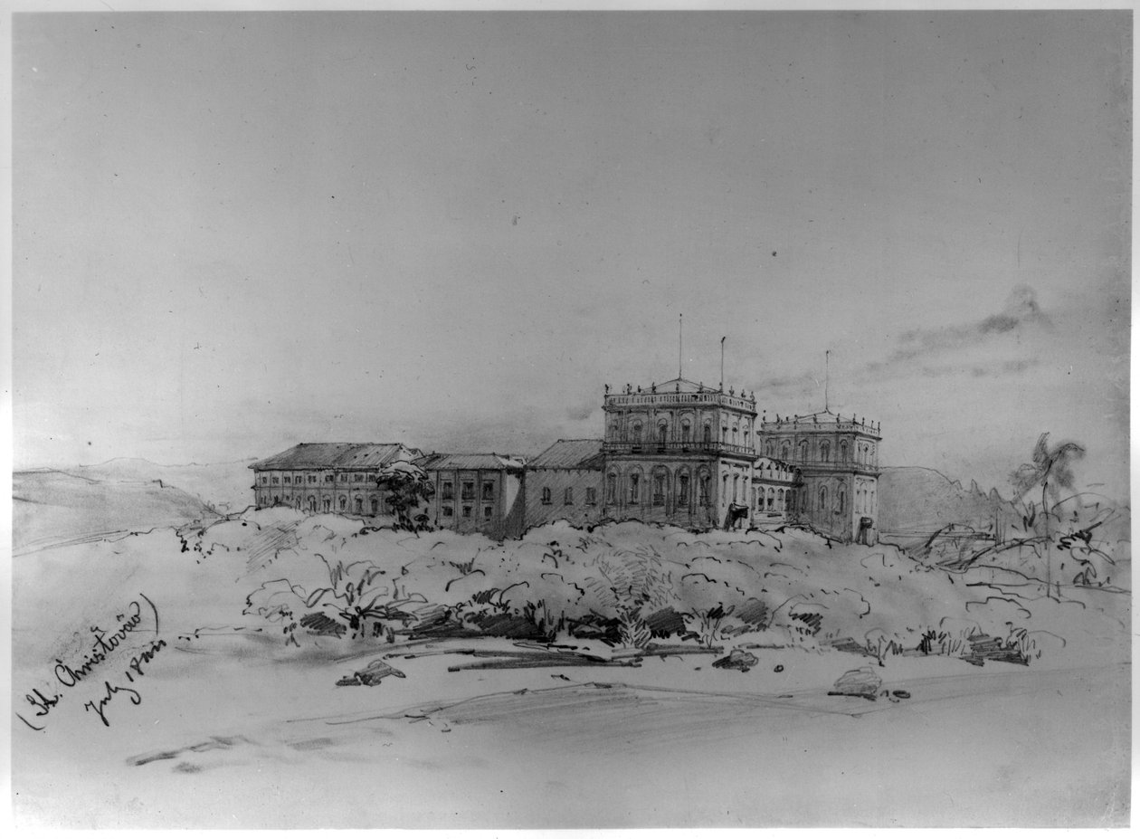 O Palácio de São Cristóvão, Rio de Janeiro de Eduard Hildebrandt
