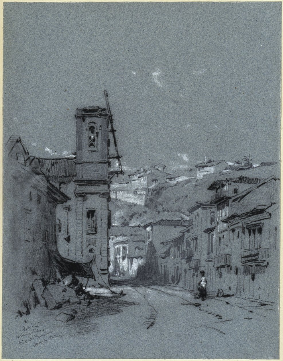 Rua de Misericordia in Rio de Janeiro de Eduard Hildebrandt
