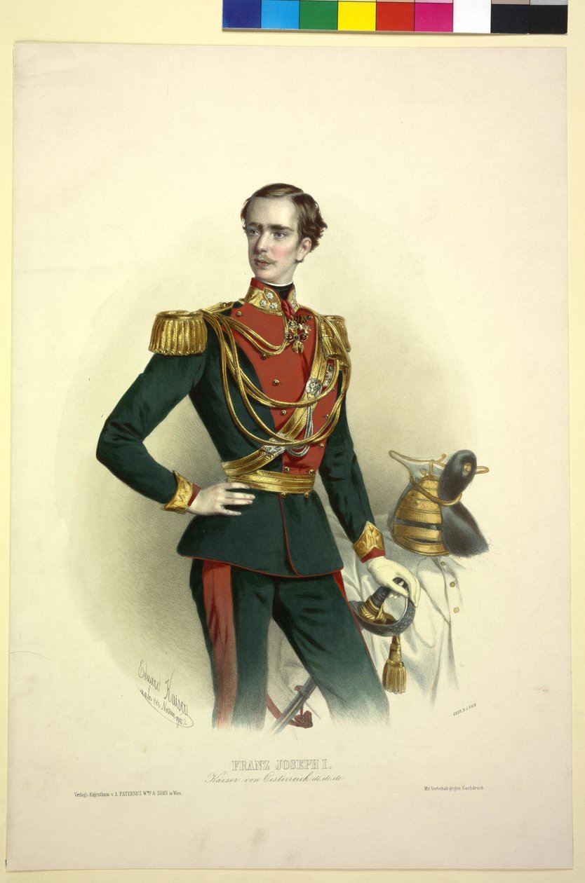 Imperador da Áustria Franz Joseph I de Eduard Kaiser