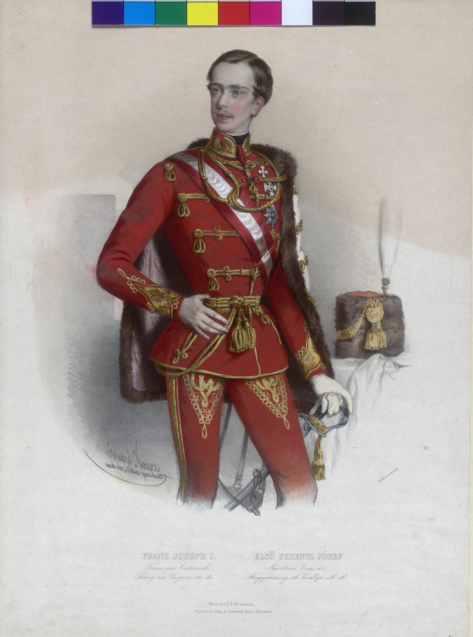 Imperador da Áustria Franz Joseph I de Eduard Kaiser