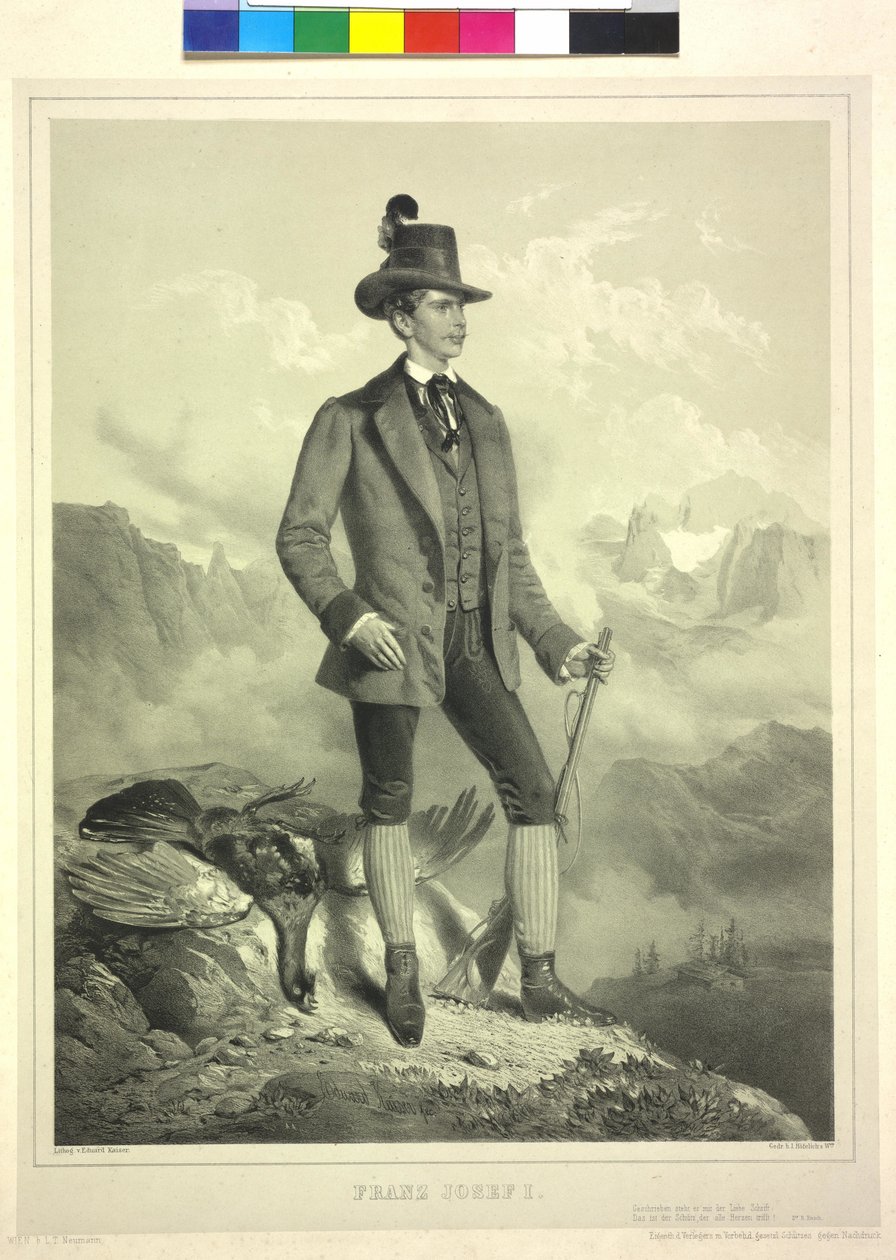 Imperador da Áustria Franz Joseph I de Eduard Kaiser