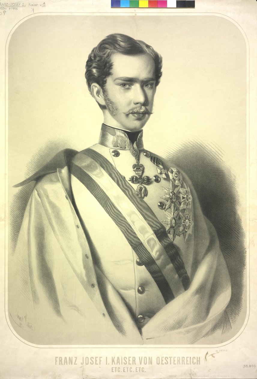 Imperador da Áustria Franz Joseph I de Eduard Kaiser