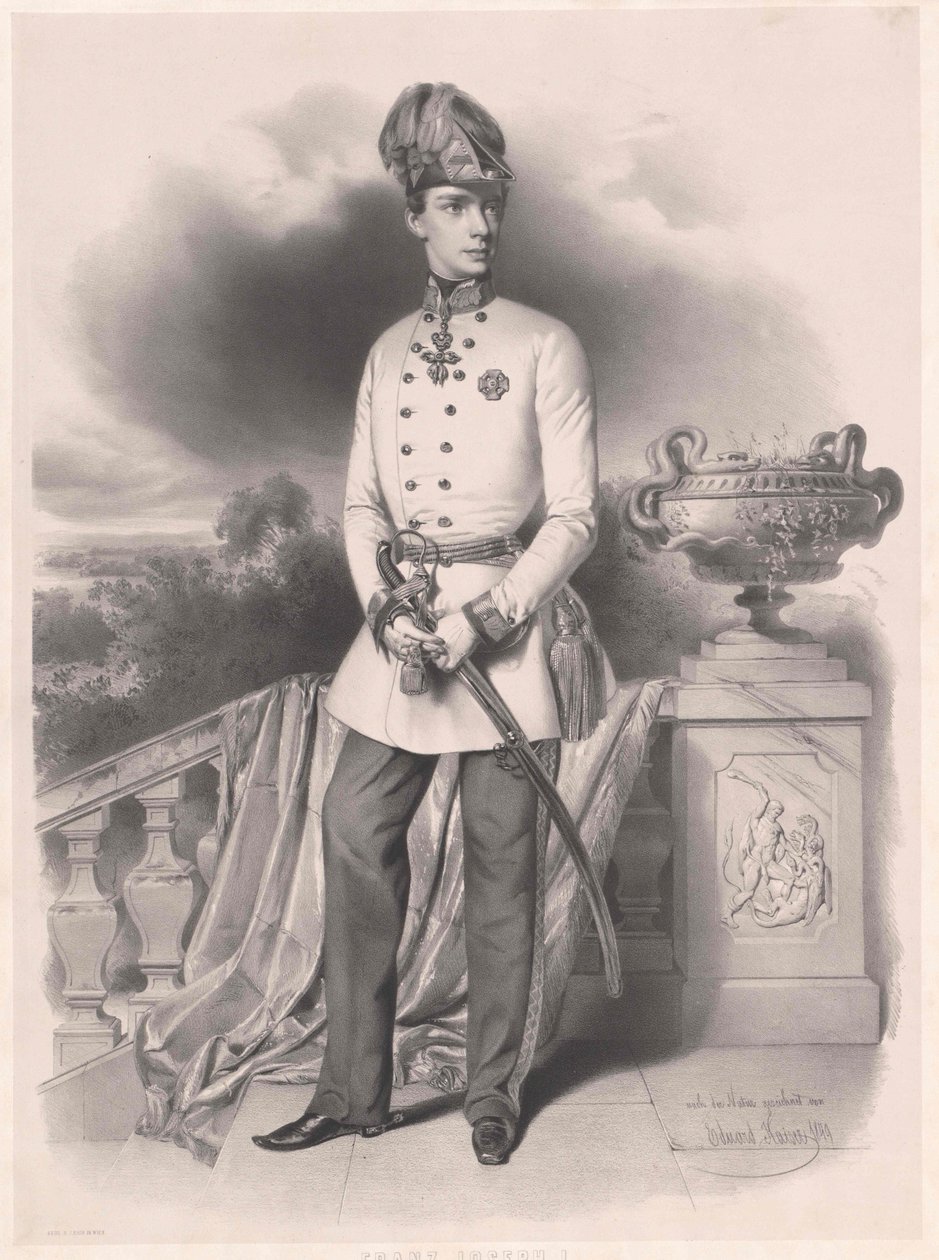 Imperador da Áustria Franz Joseph I de Eduard Kaiser