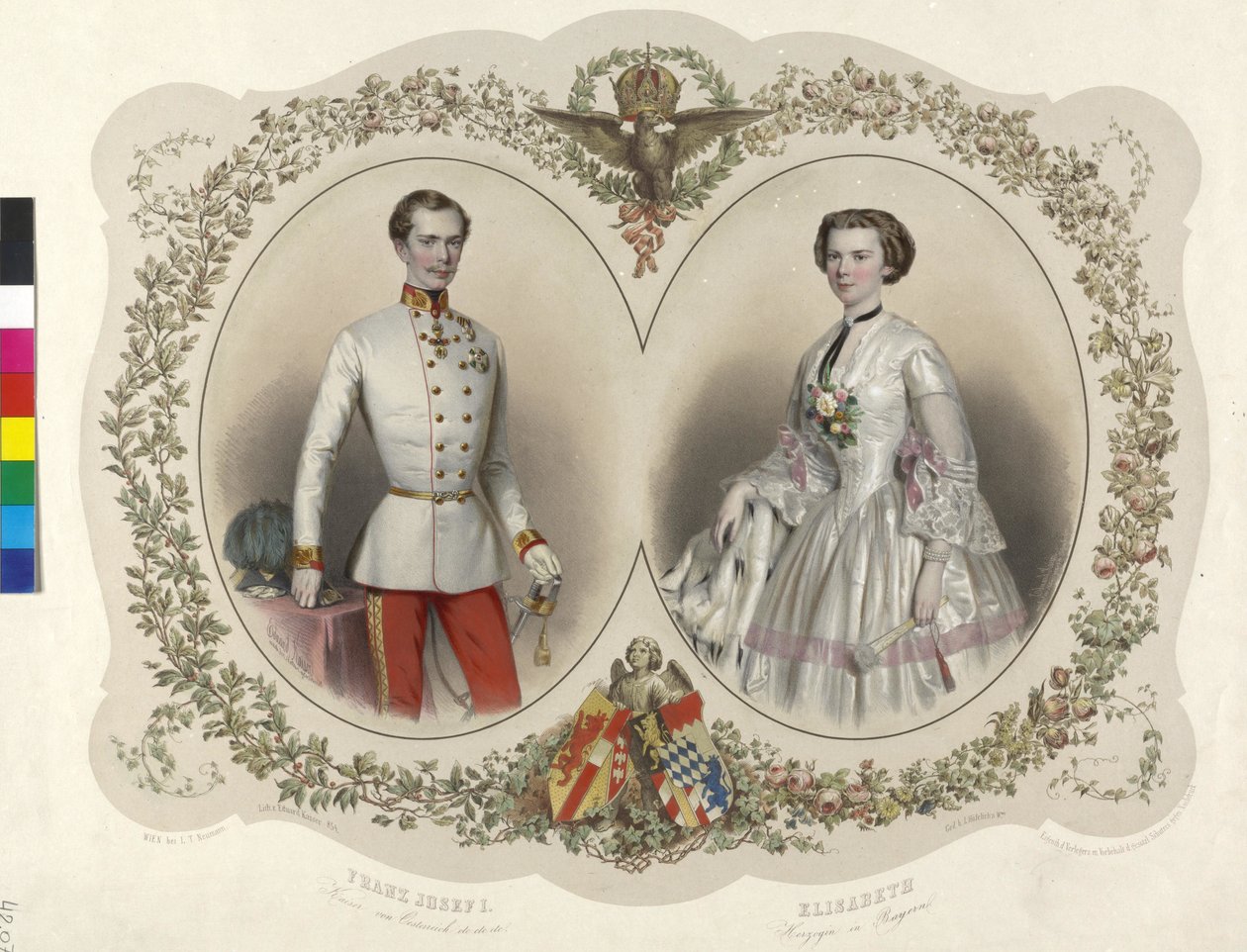 Franz Joseph I Imperador da Áustria - Elisabeth, duquesa da Baviera de Eduard Kaiser